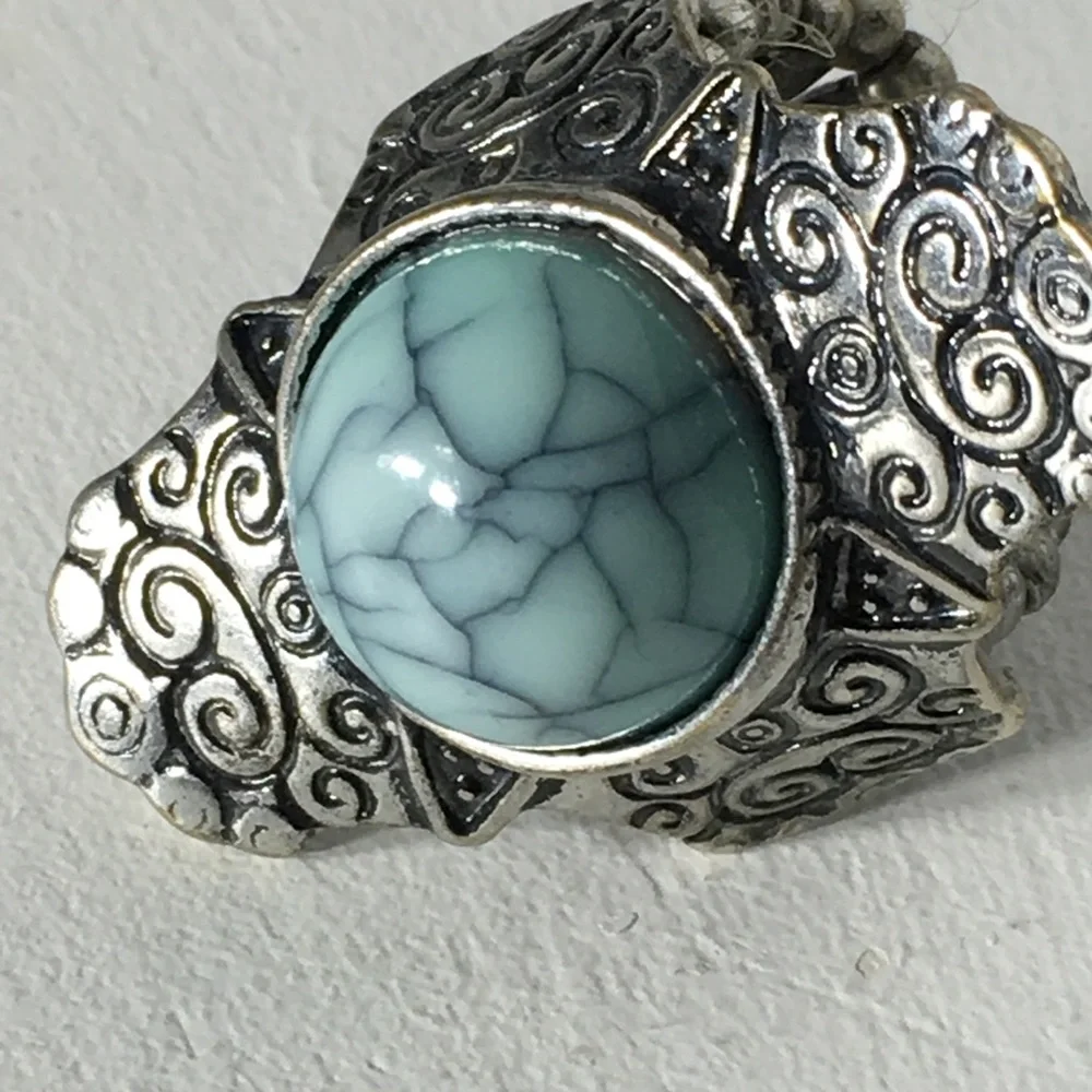 Chunky Faux Stone Stretchable Ring